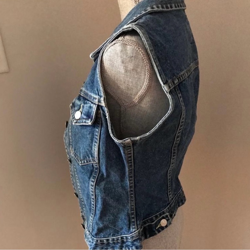 Esprit Vintage Denim Sleeveless Vest - Picture 4 of 5